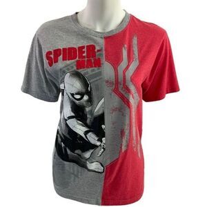 Marvel Spider-Man Graphic Tee Kids Red Gray XL